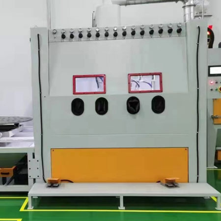 吴忠高效生产，从箱体手动喷砂机开始，提升零部件质量